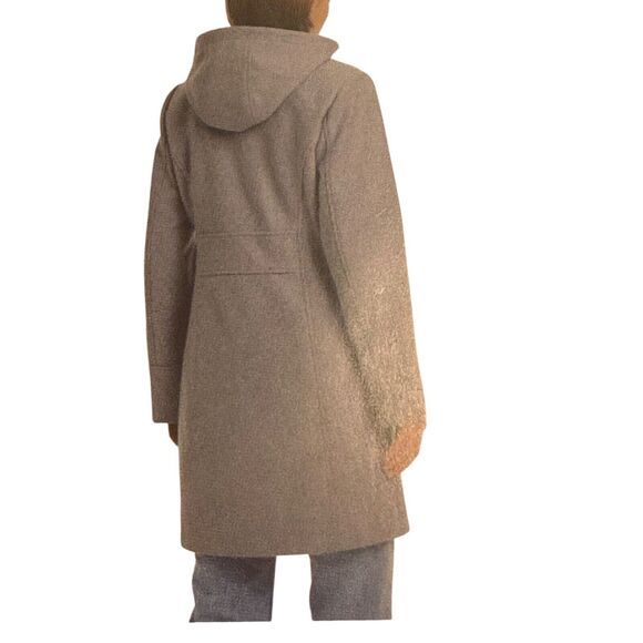 Vince Camuto Womens Size Medium Blue Hooded Trench Coat Winter Med. M Jacket - Picture 4 of 6